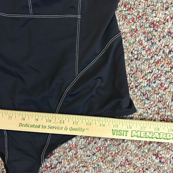 Mara Hoffman Lido NWT Nero Black One Piece Rashguard Swimsuit Size M - Picture 15 of 16